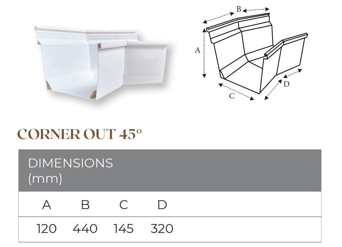 Corner (Out) 45°